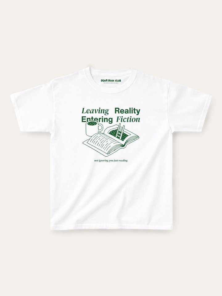 Leaving Reality Entering Fiction - Baby Tee product image (1)