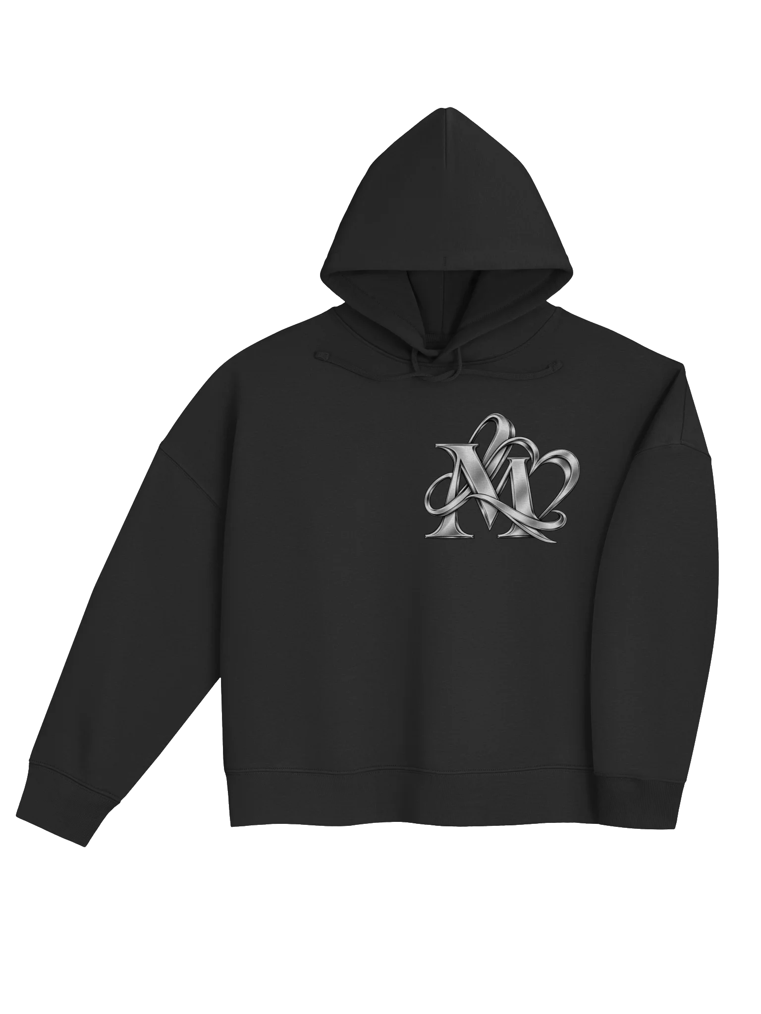 Silver Interwoven Monogram Women's Organic Hoodie product image (11)
