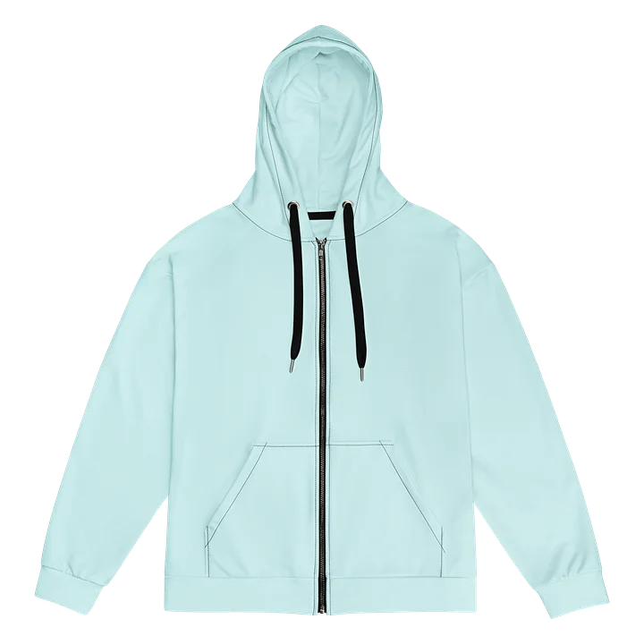 Sky Blue All-Over Print Zip Hoodie product image (1)