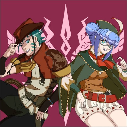 Havent posted on instagram in a VERY long time. Here are my characters, Squigglez and Ondyne, dressed up as the caravaneer an...