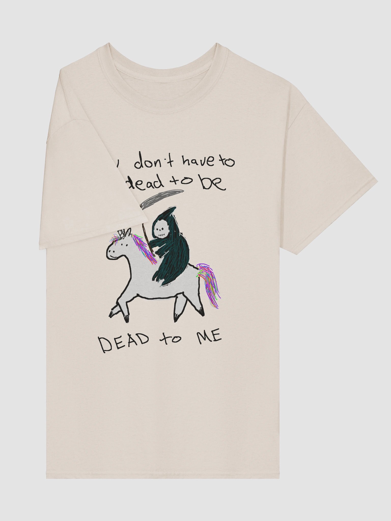 You don't have to be dead Grim reaper unicorn product image (5)