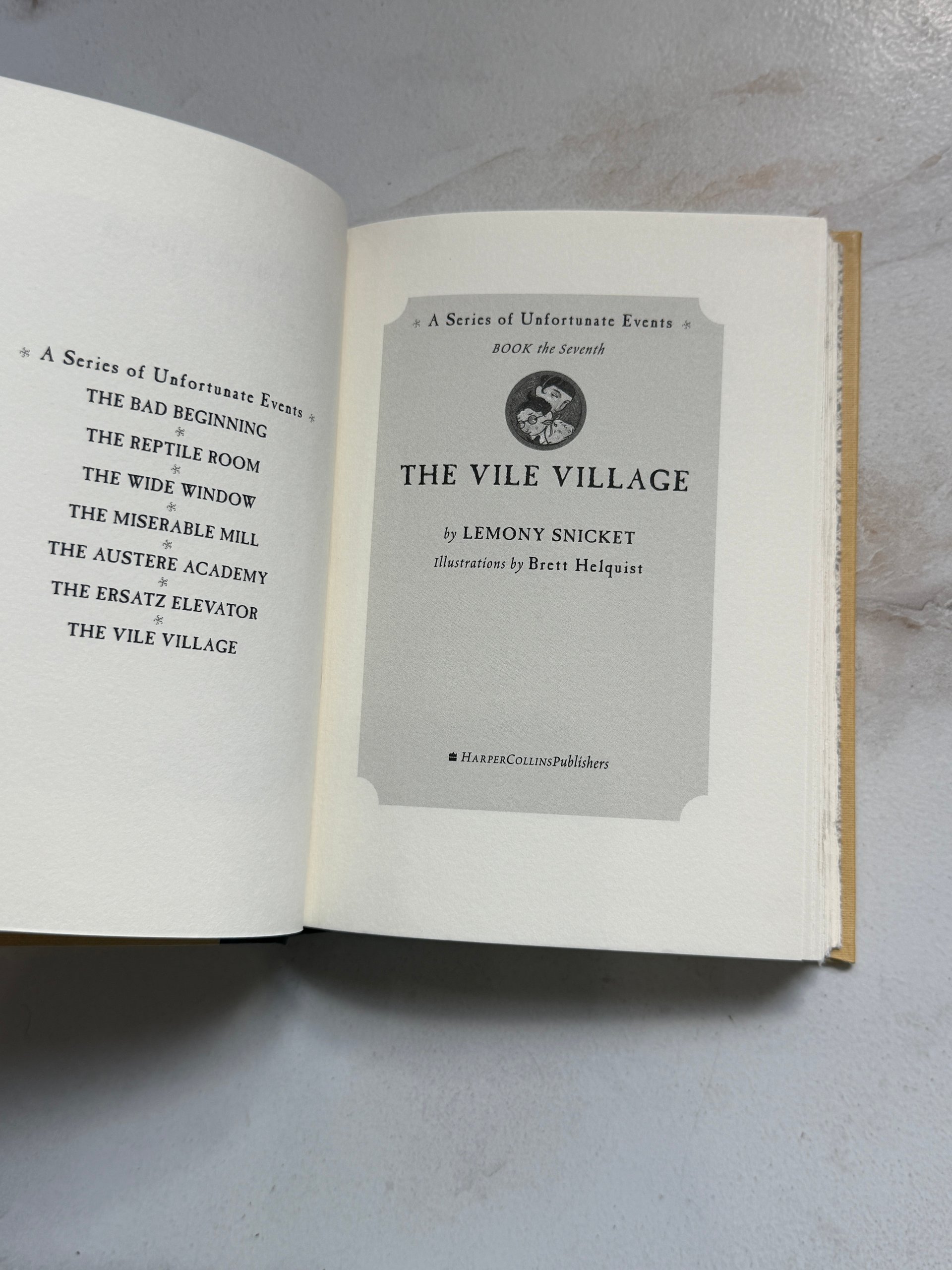 2001 The Vile Village | A Series of Unfortunate Events Book the Seventh | Lemony Snicket | Hardcover product image (3)