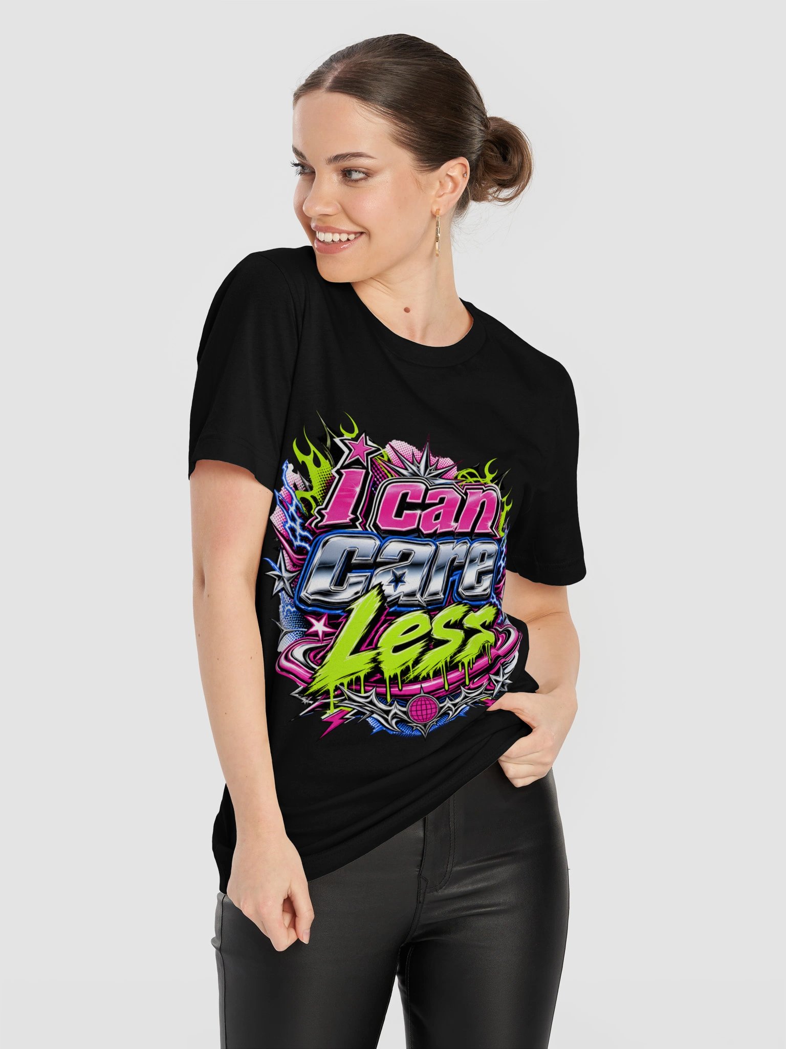 I Can Care Less Pop-Art Tee product image (107)