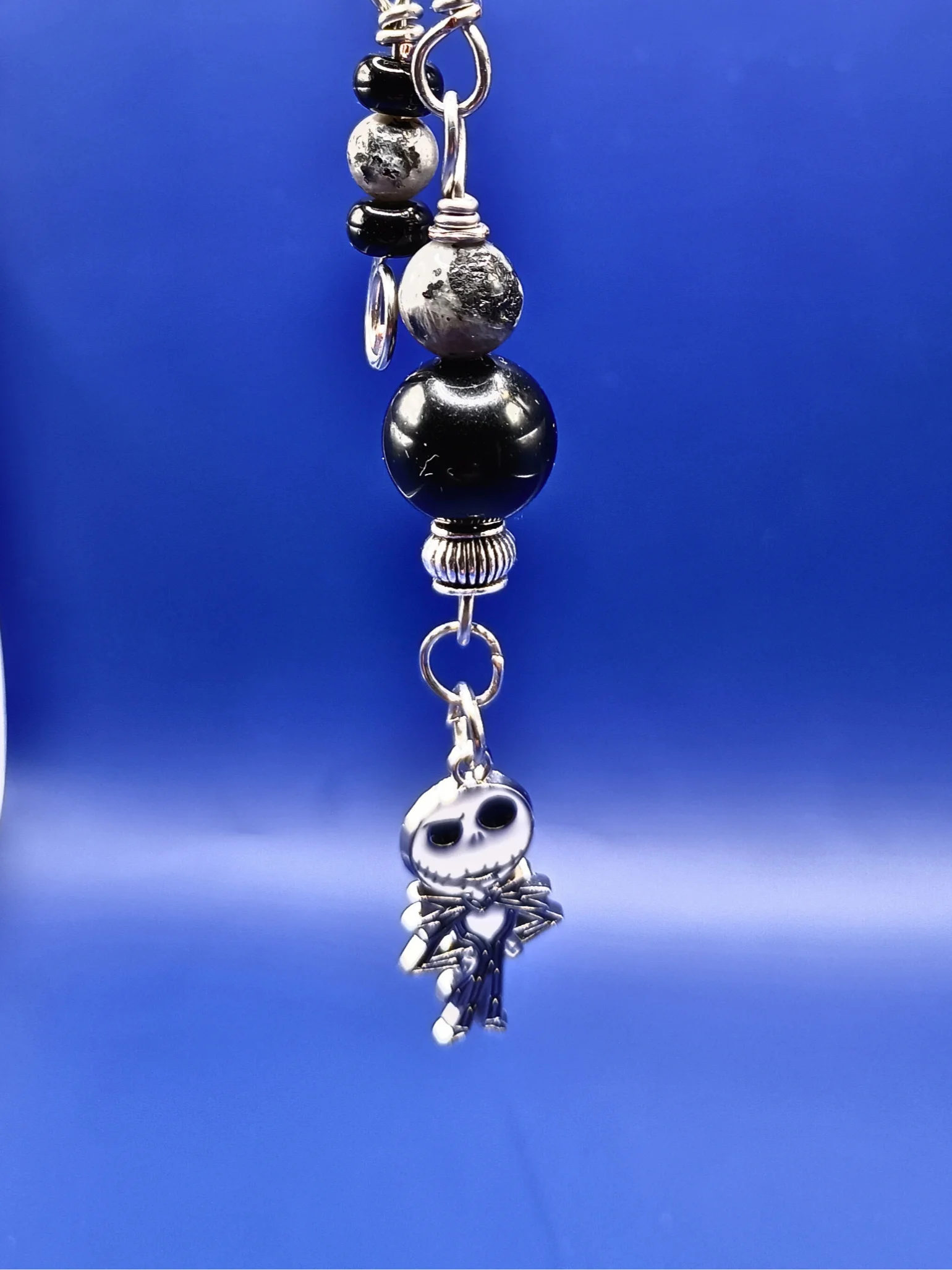 Handmade Bag Charm ft. Pumpkin King, Halloween & Christmas, Keychain, Purse Accessory product image (7)
