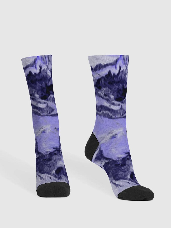 Purple Fluid Art Socks product image (2)