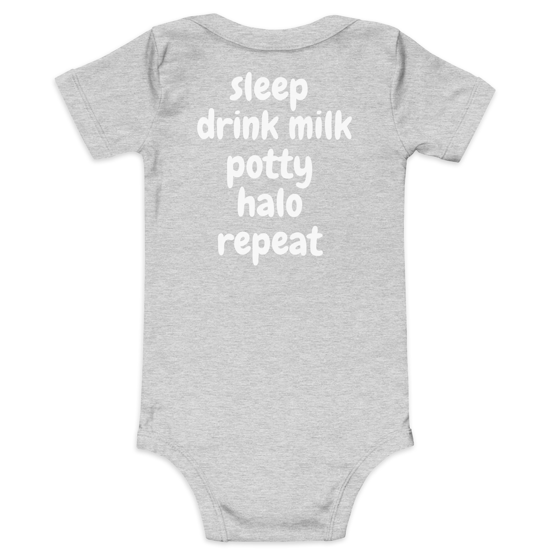 Sleep, Drink Milk, Potty, Halo, Repeat - Baby Onesie product image (2)