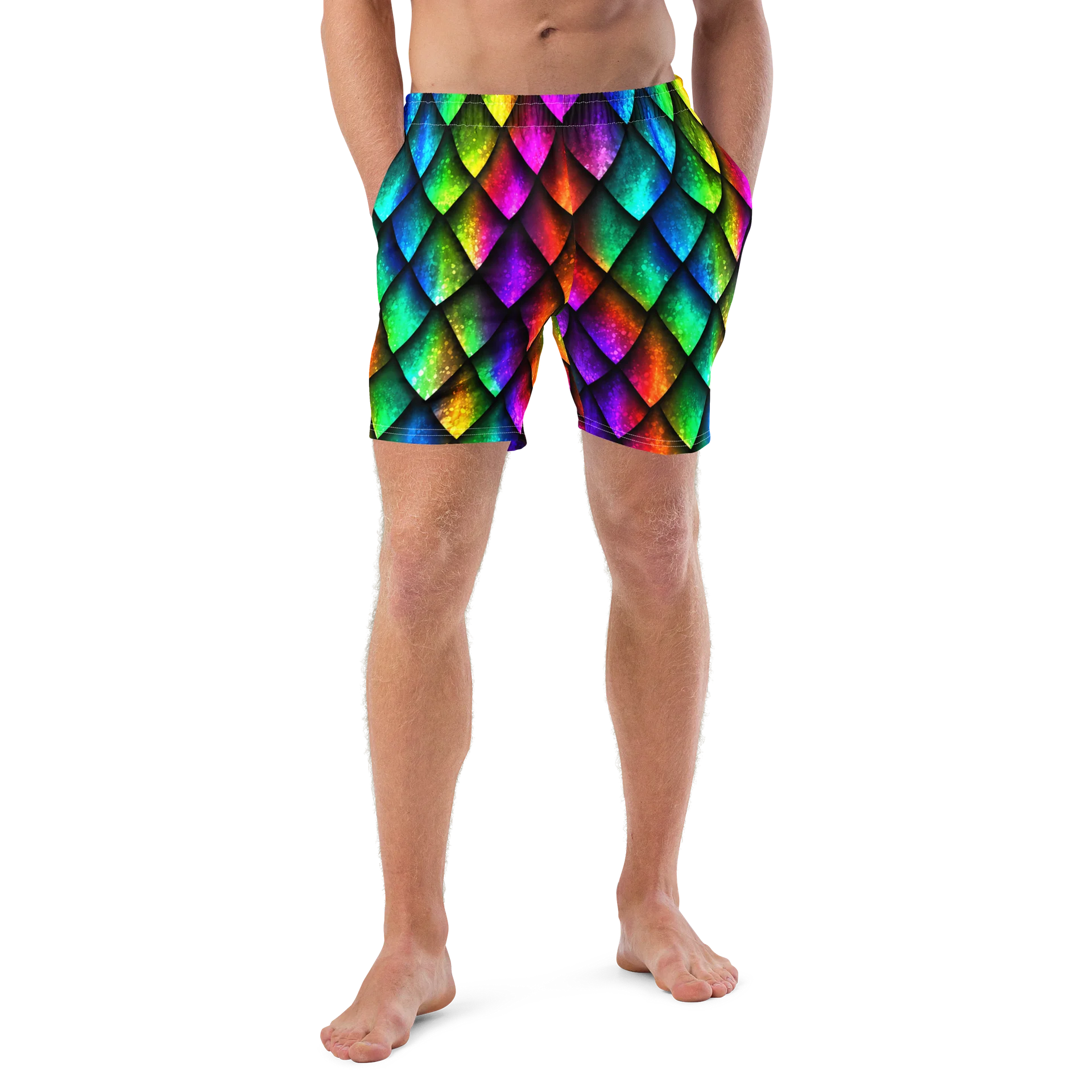 Outer Banks JJ Maybank Dragon Scale Swim Trunks product image (4)