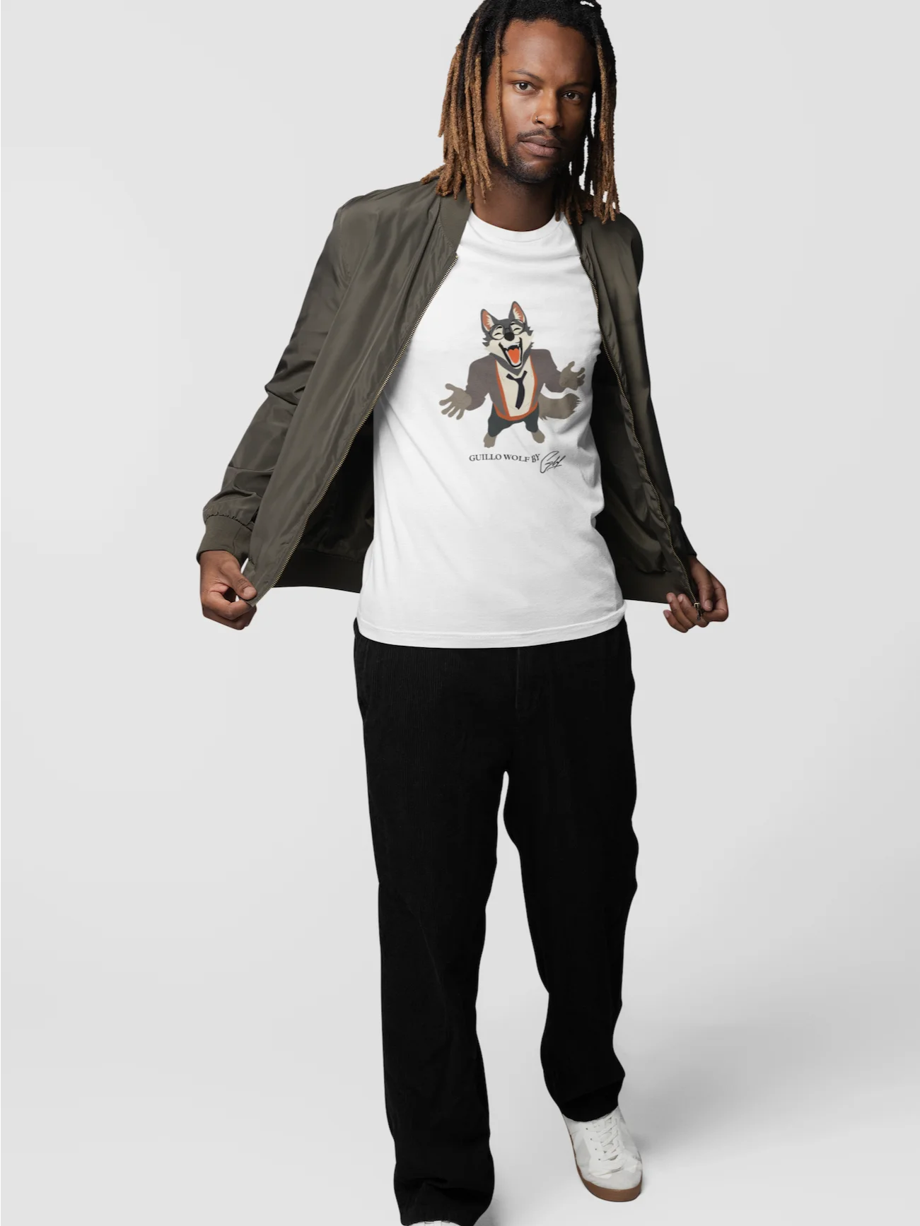 GUILLO HAPPY WOLF TSHIRT product image (2)