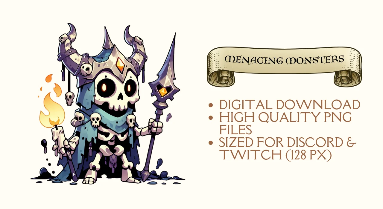Menacing Monsters | 50 D&D Themed Emojis for Discord & Twitch product image (4)