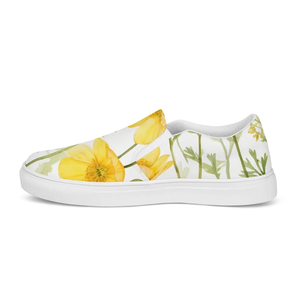 Buttercups in Bloom Slip-On Canvas Shoes product image (8)