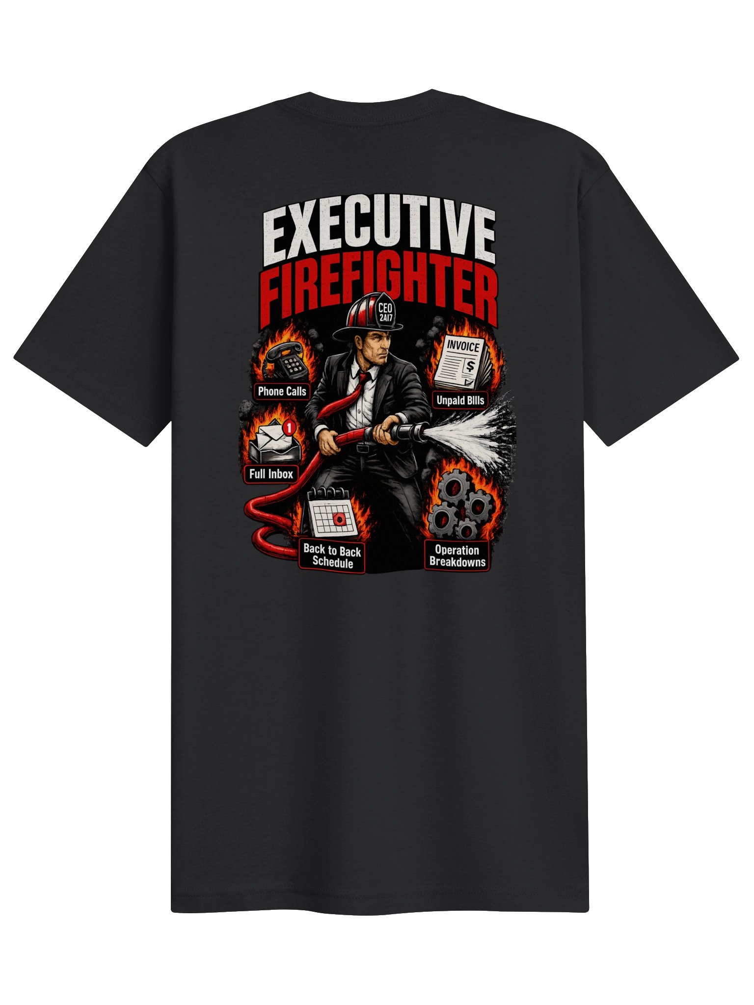 Executive Fire Fighter T-Shirt -Black product image (2)