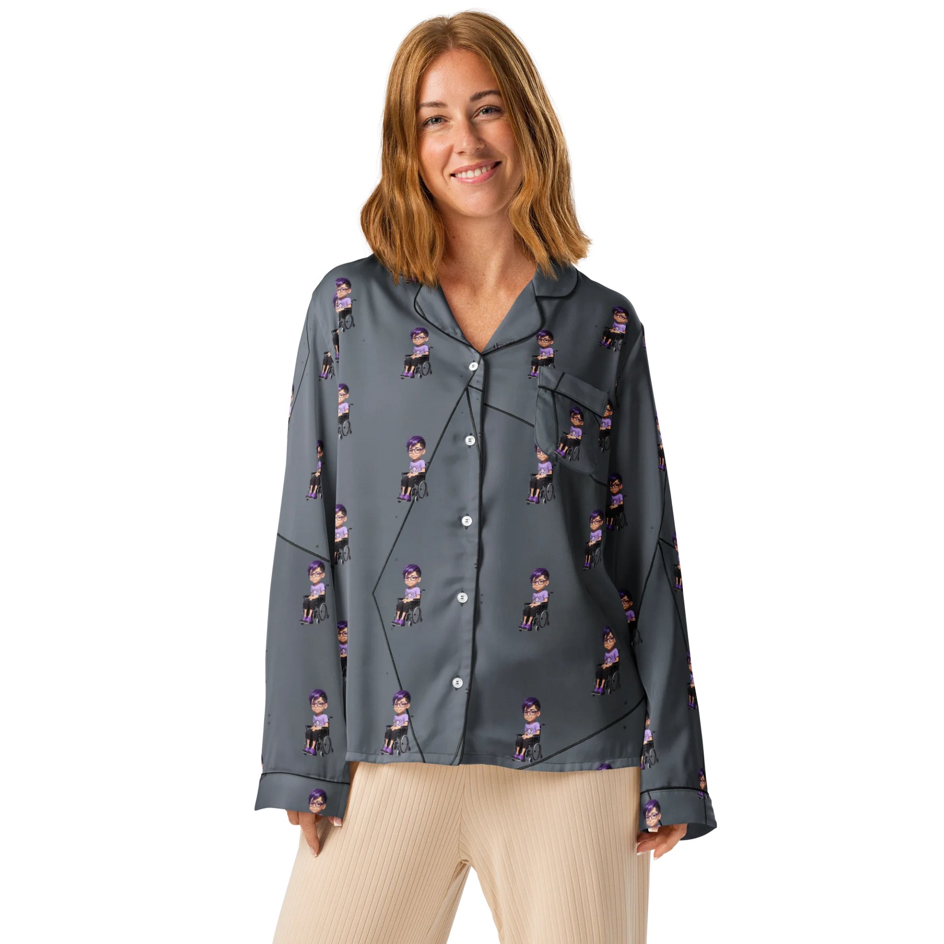 Enigma Women's Long Sleeve Pajama Top product image (1)