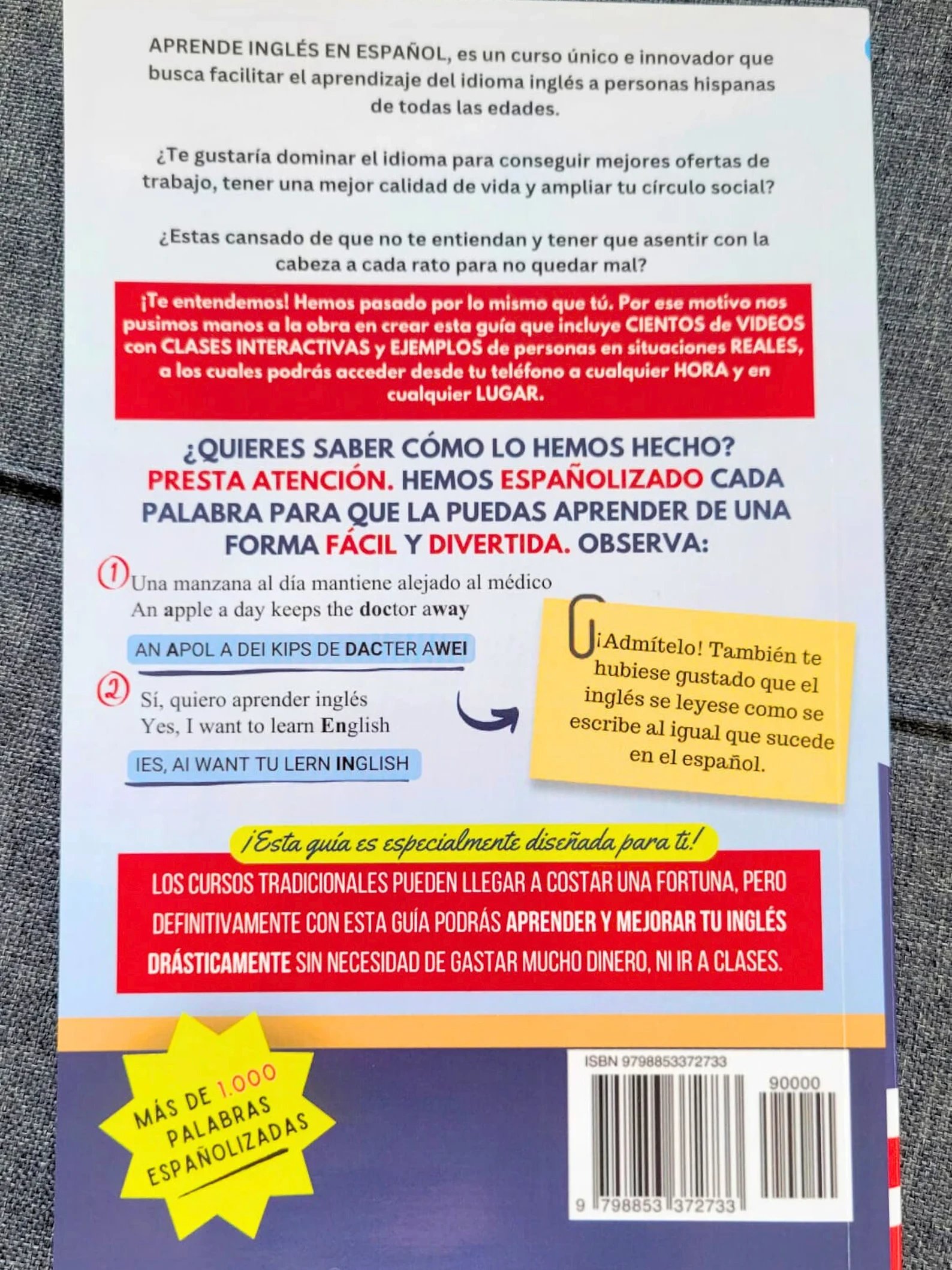 EDICIÓN 2023 Básico nivel 1 - Aprende Inglés con Pronunciación en Español - para latinos / hispanos - KNinglés product image (2)