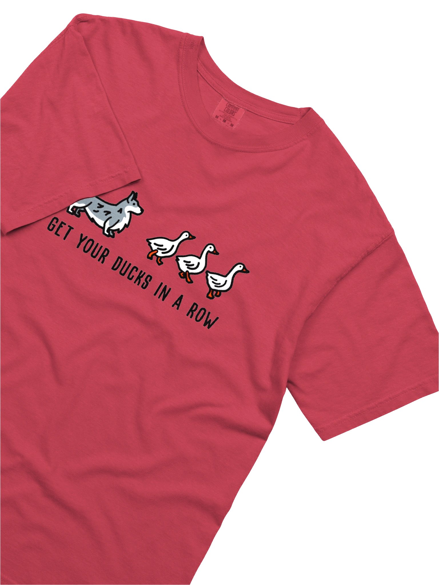 Get Your Ducks in a Row T-Shirt(Embroidered) of a Cardigan Welsh Corgi(Blue Merle) product image (8)