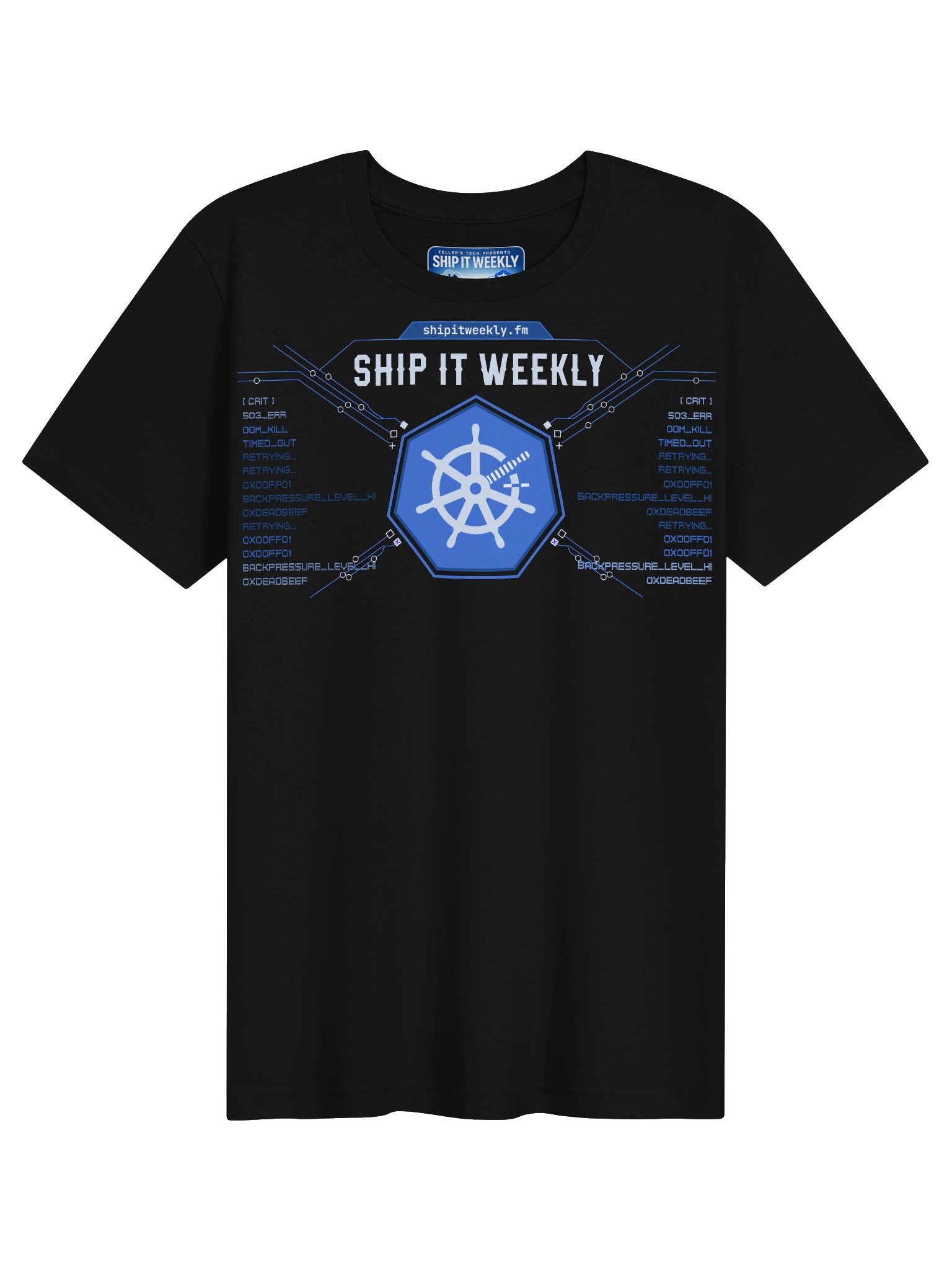 Backpressure Badge | Ship It Weekly DevOps Tee product image (2)