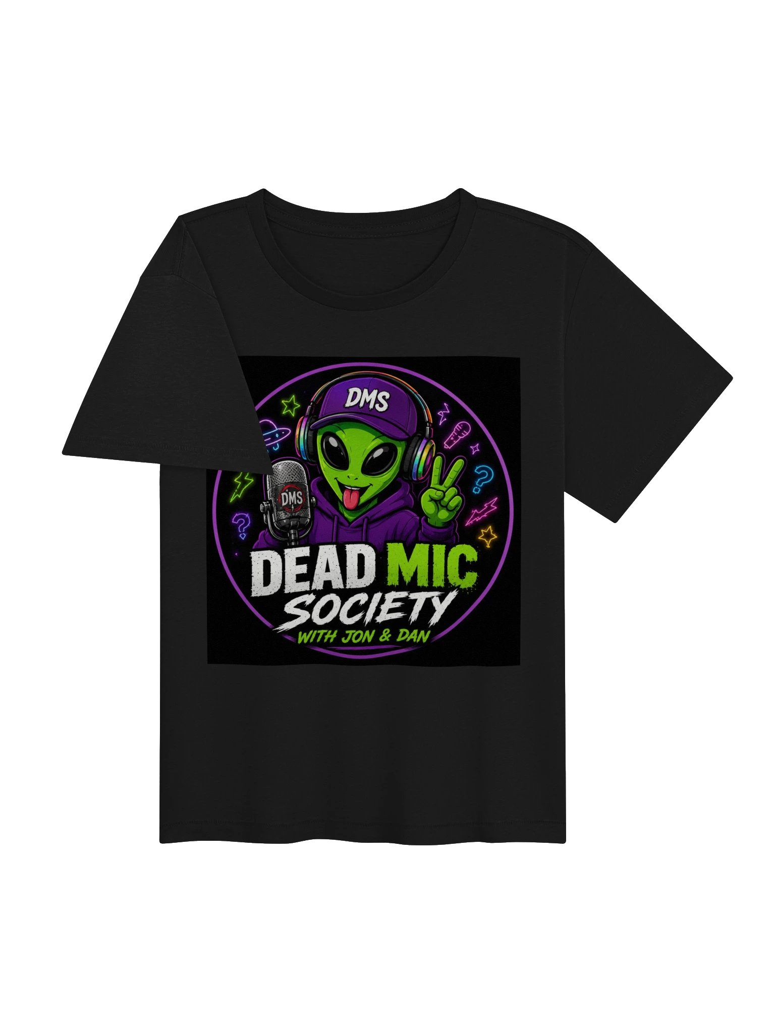 Dead Mic Society Women's High-Waisted Tee product image (11)