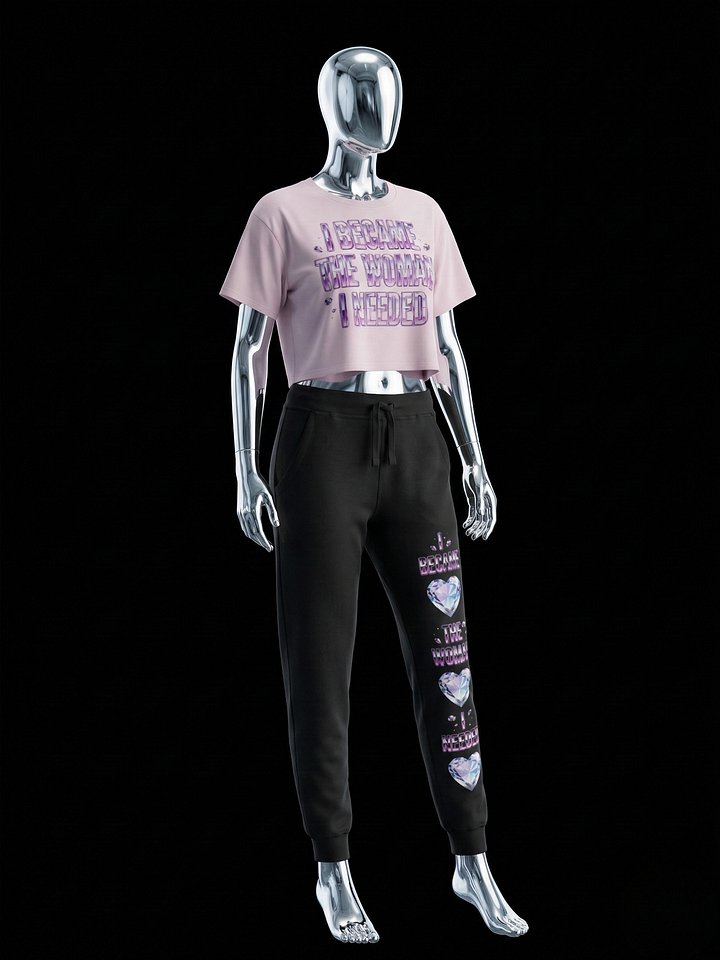 I Became The Woman I Needed – Chrome Statement Crop Top product image (5)