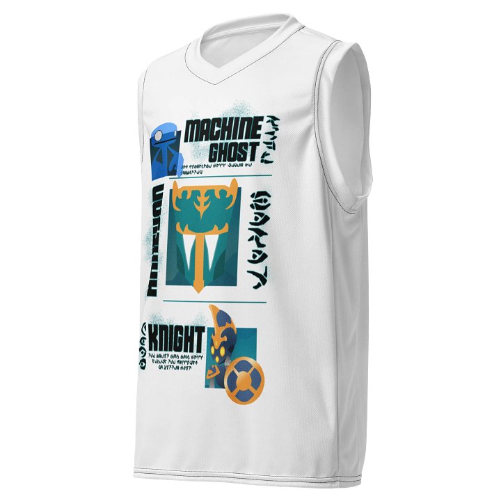 Blue Robot Basketball Jersey product image (1)