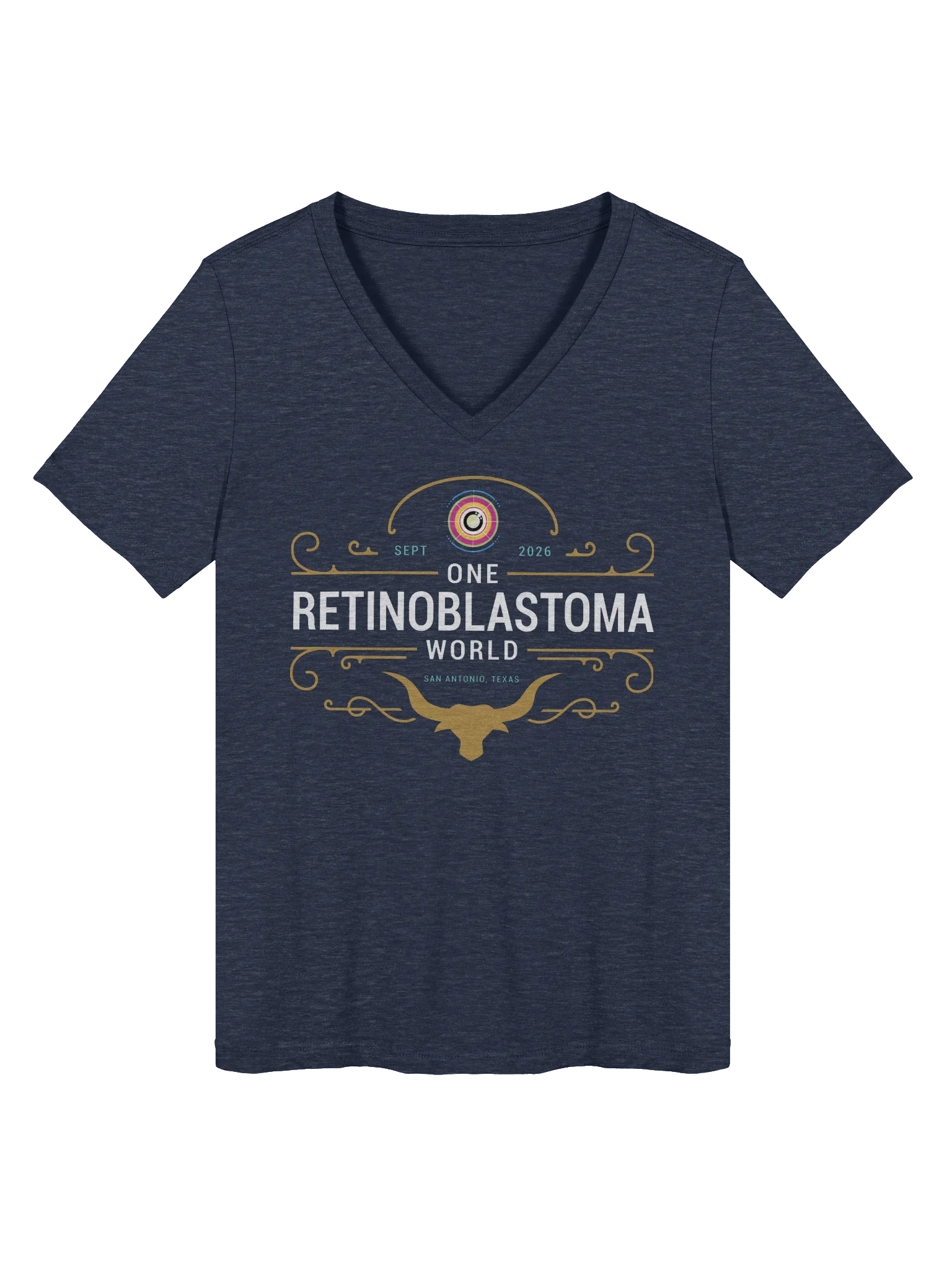 One Rb World 2026 Longhorn Design - Women's V-Neck Shirt product image (1)