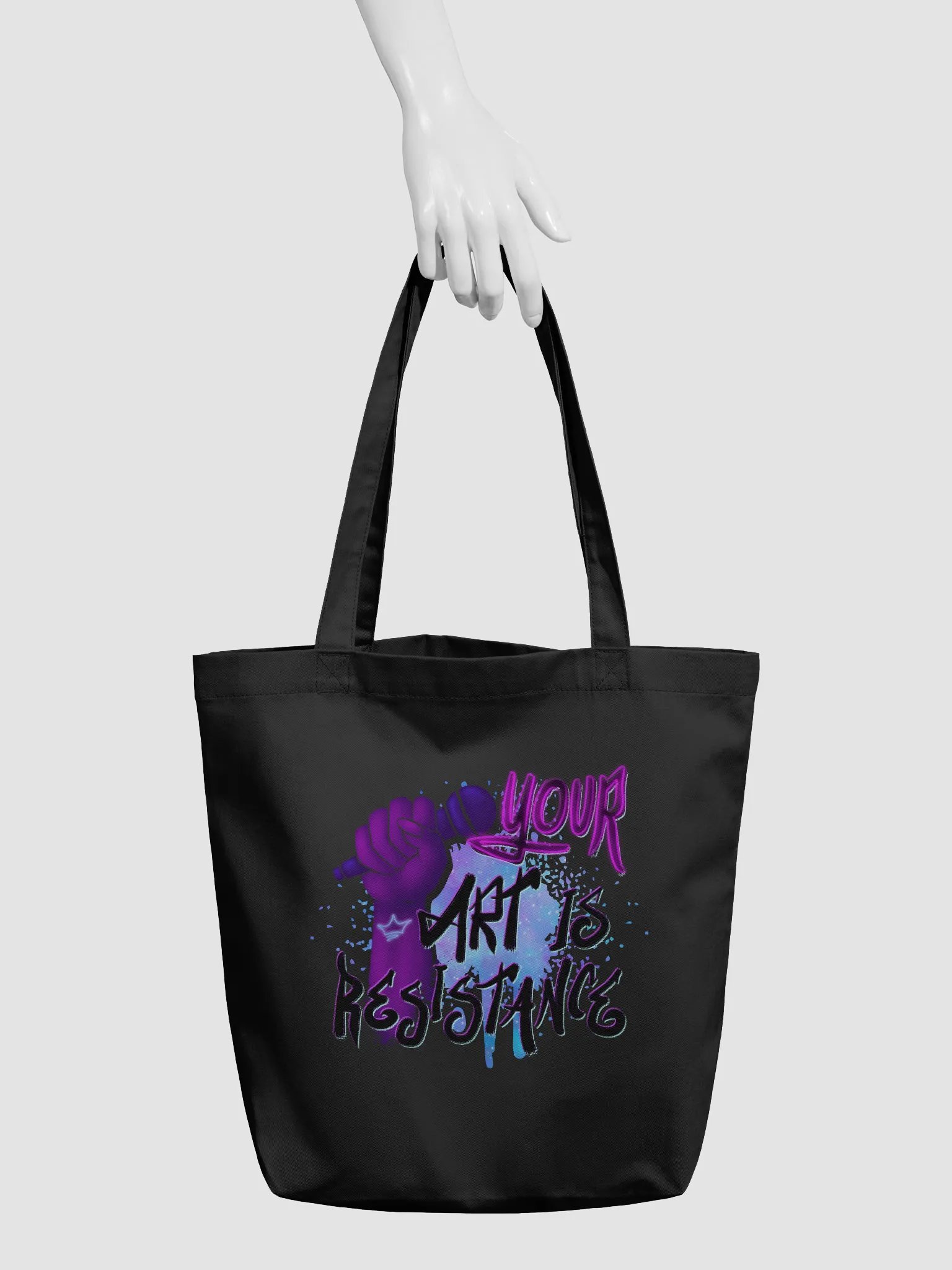 Your Art is Resistance Tote Bag product image (3)
