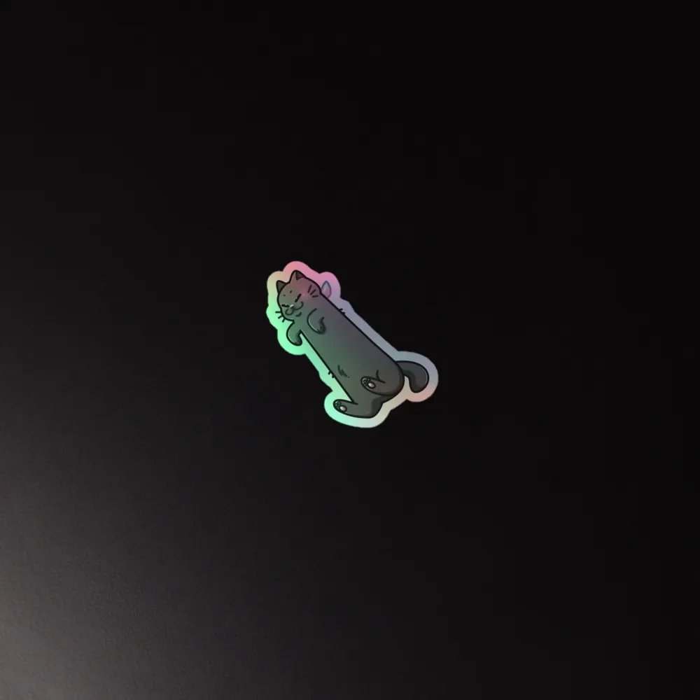 Long Boobi Holographic Sticker product image (2)