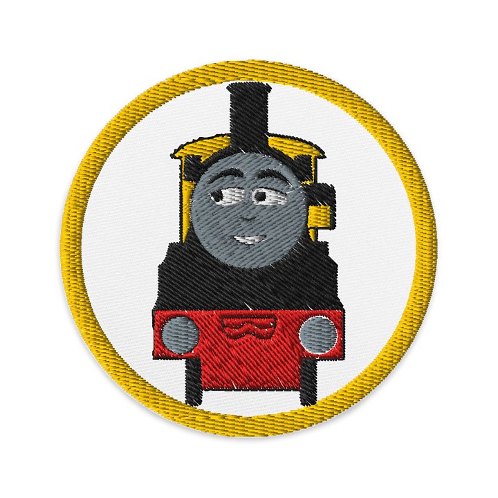 Jock Front View Embroidered Patch product image (1)