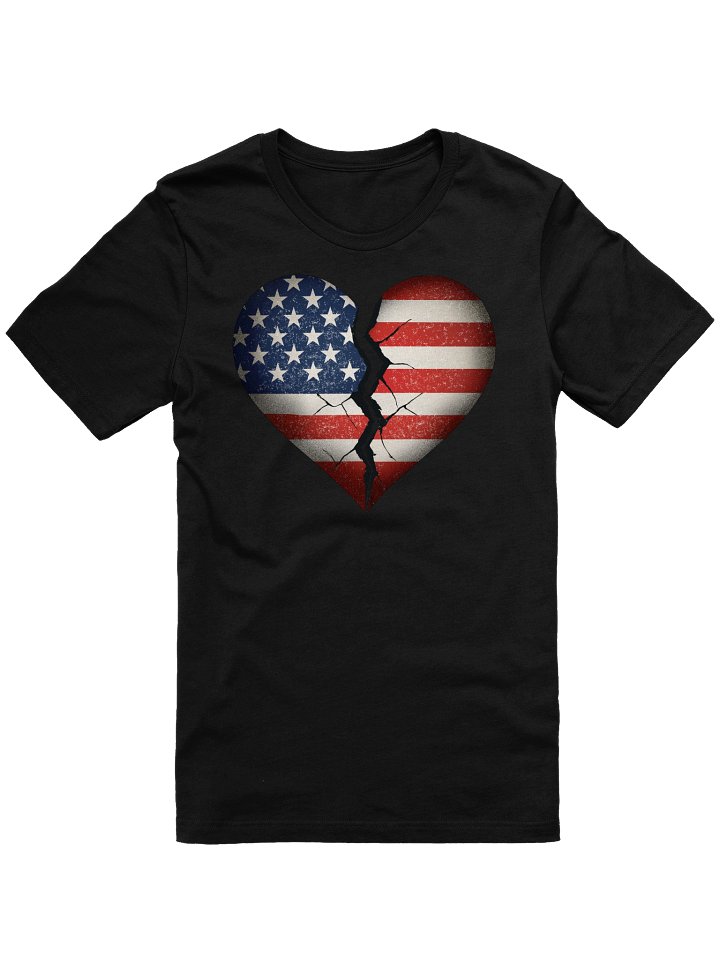 Our Broken USA Essential Tee – Two-Sided Unisex T-Shirt | Protest & Political Statement Apparel product image (1)