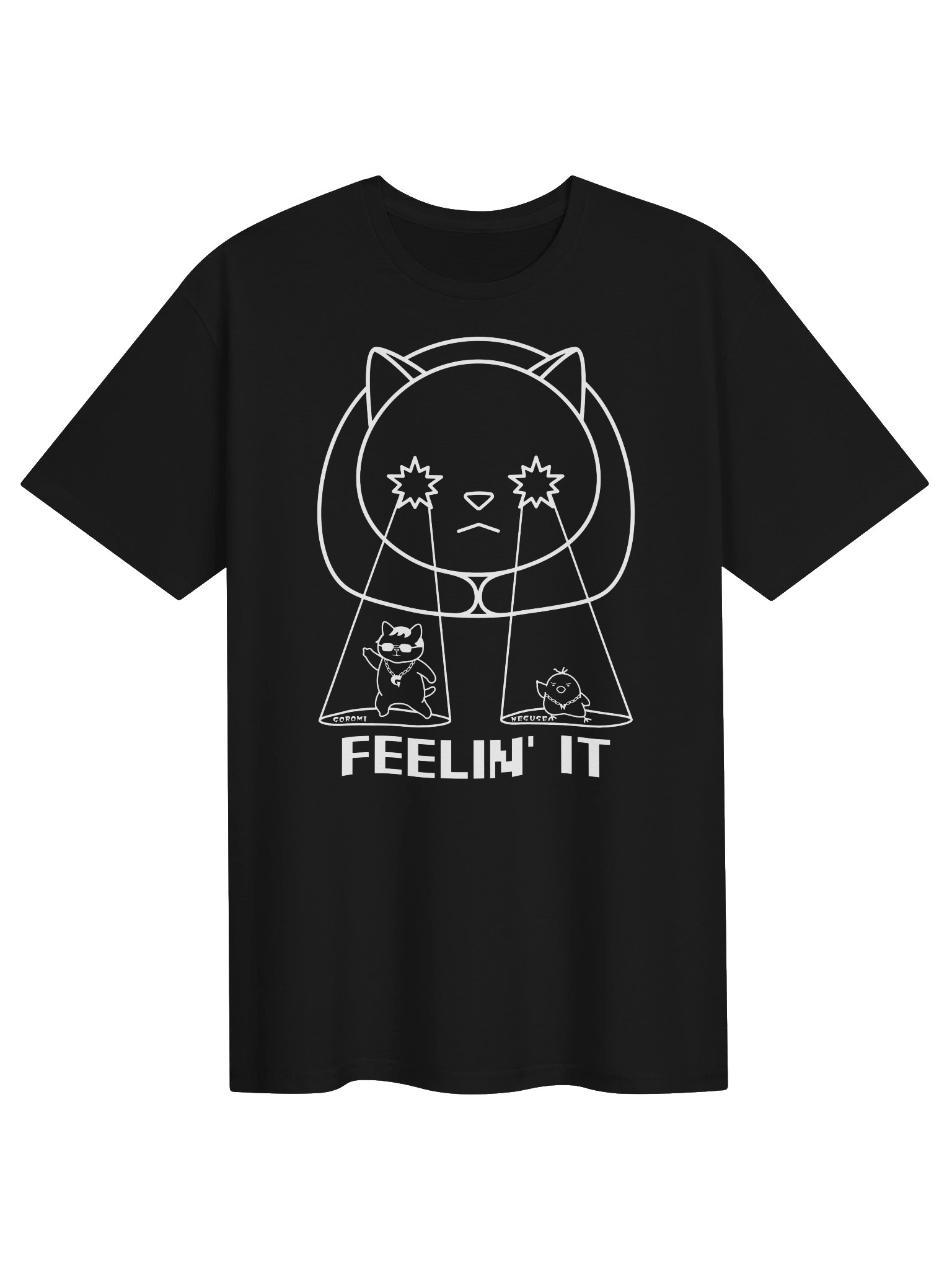 Goromi the Cat (Surreally Spotlighted Dancing) - Unisex Adult Super Soft Lightweight T-shirt product image (1)