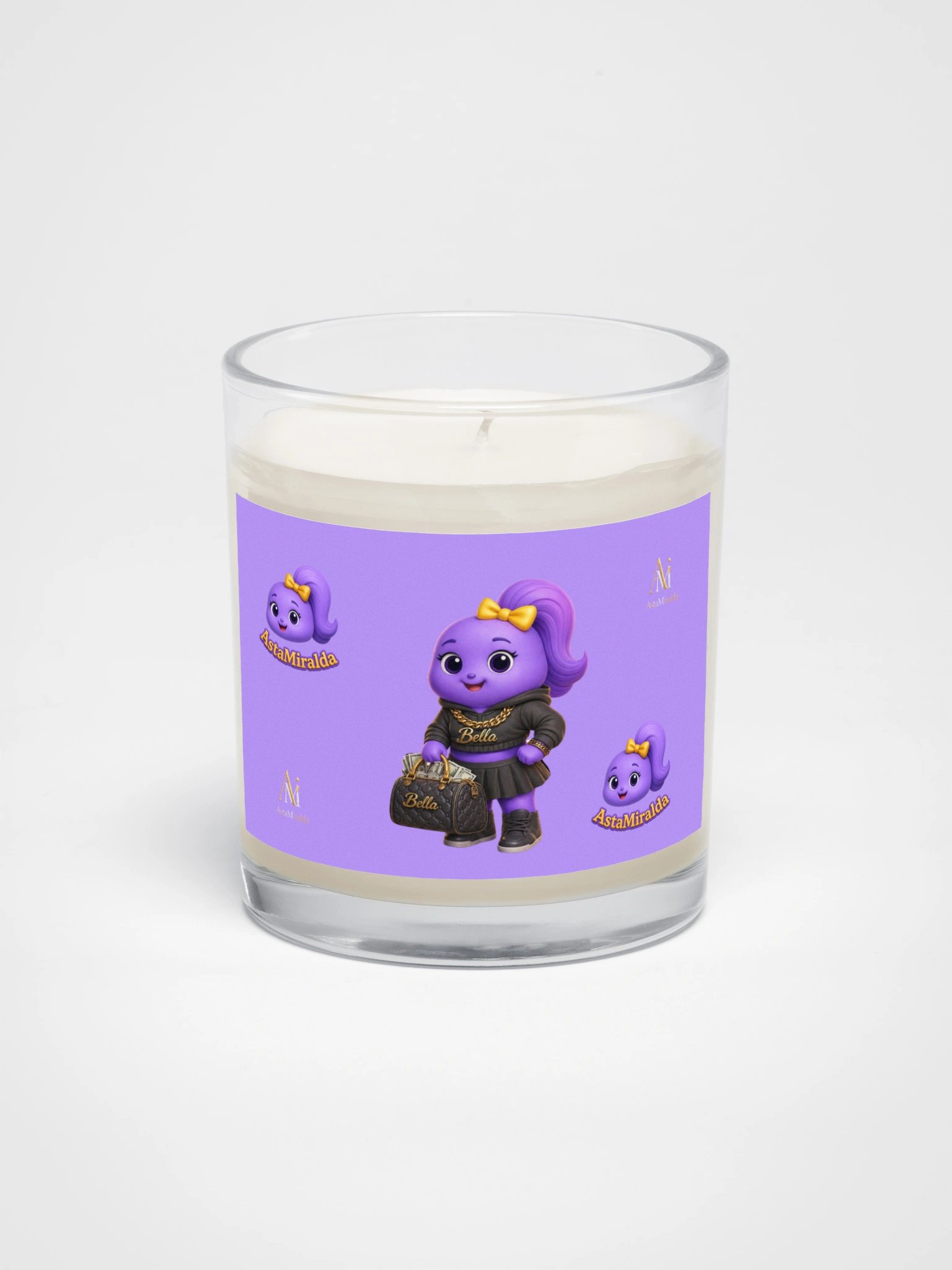 Soy Wax Candle In A Clear Glass Jar product image (1)