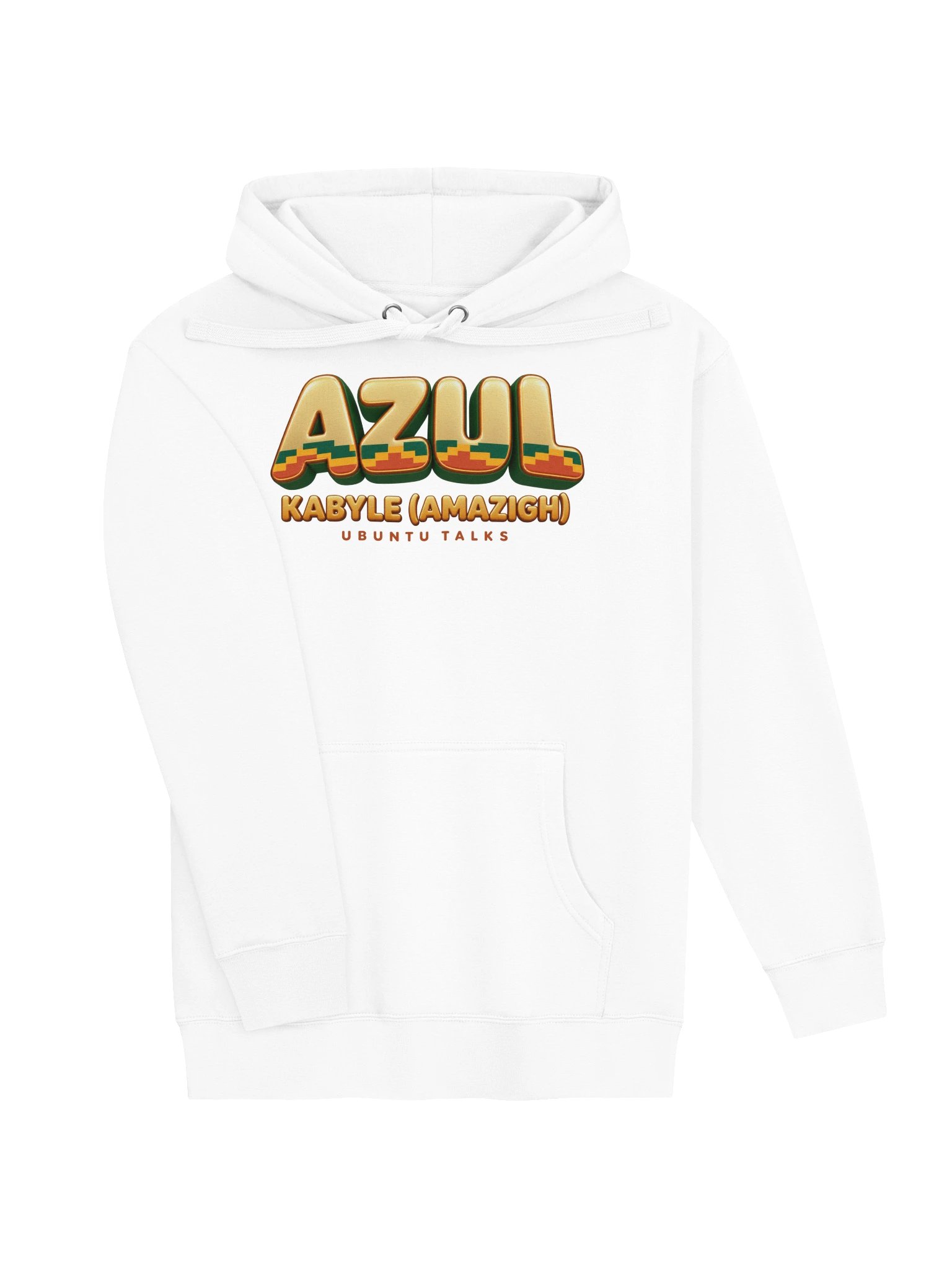 Ubuntu Talks Heritage — AZUL | Kabyle (Amazigh) Premium Hoodie product image (5)