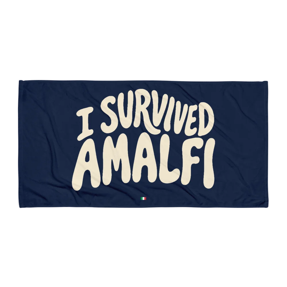 I Survived Amalfi — Premium Beach Towel product image (1)