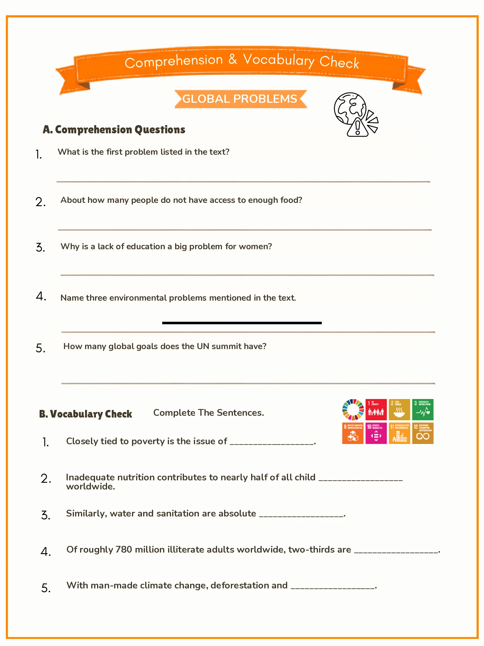 Top 5 Pressing Global Issues product image (5)
