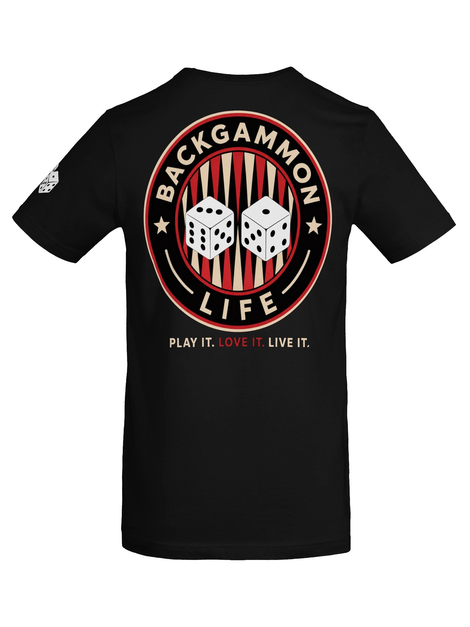 Backgammon Life Large Emblem Tee product image (6)