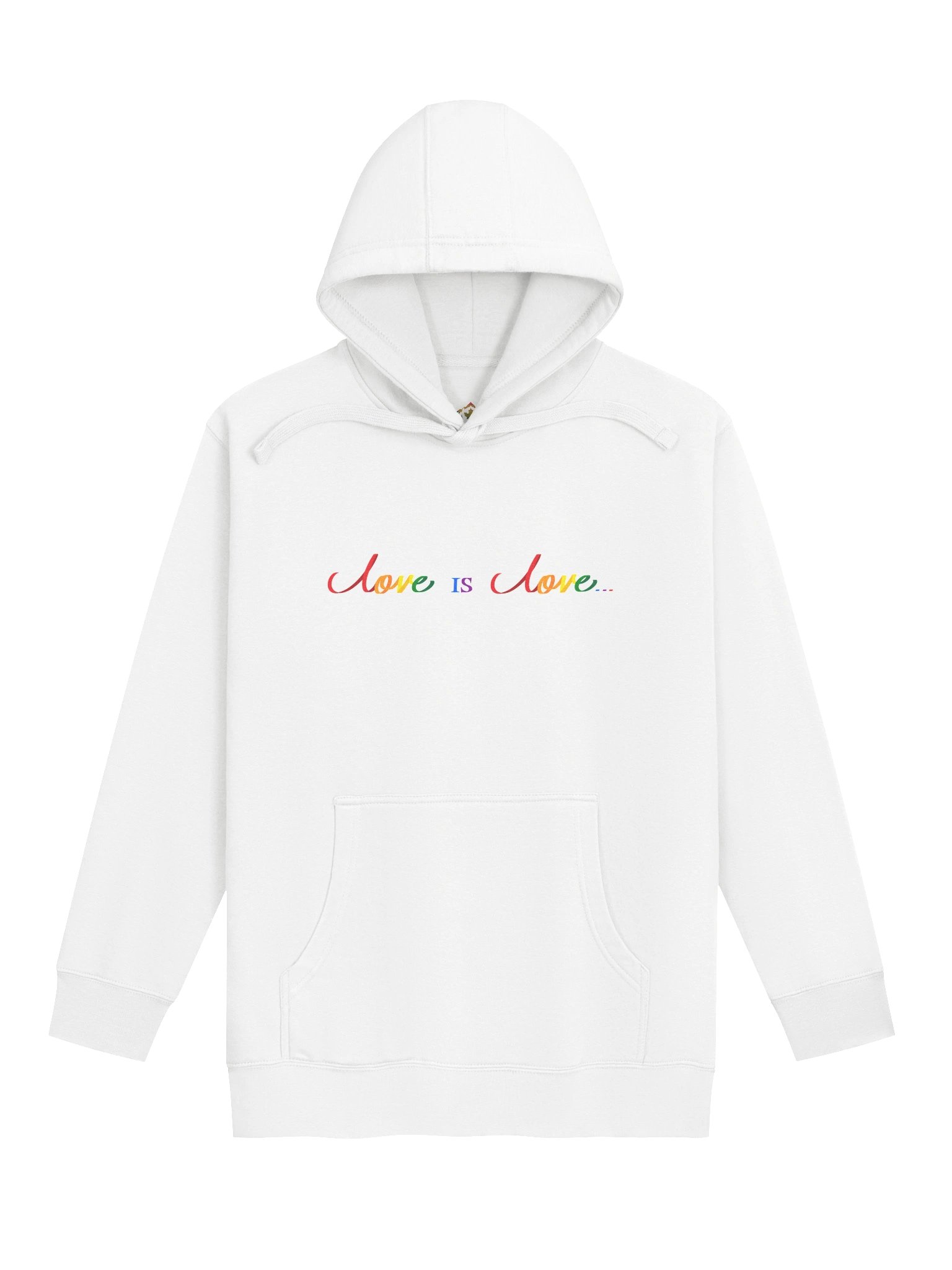 HOODIE - LOVE IS LOVE CURSIVE product image (1)