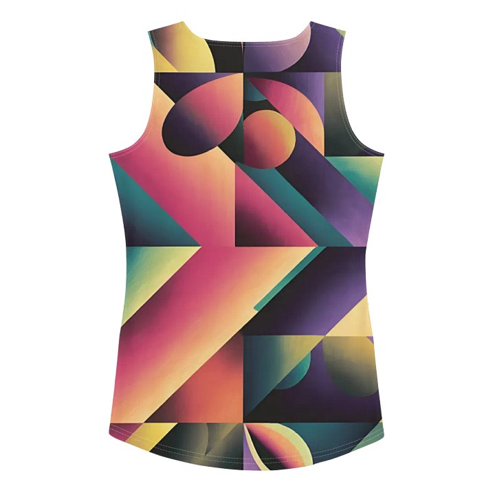 Abstract Lithographic Pattern Design Tank Top - V7 product image (2)