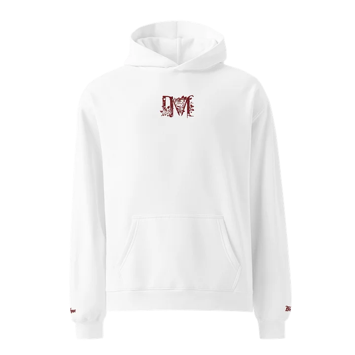 Official Dire Manor White N Red Embordered Hoodie product image (2)
