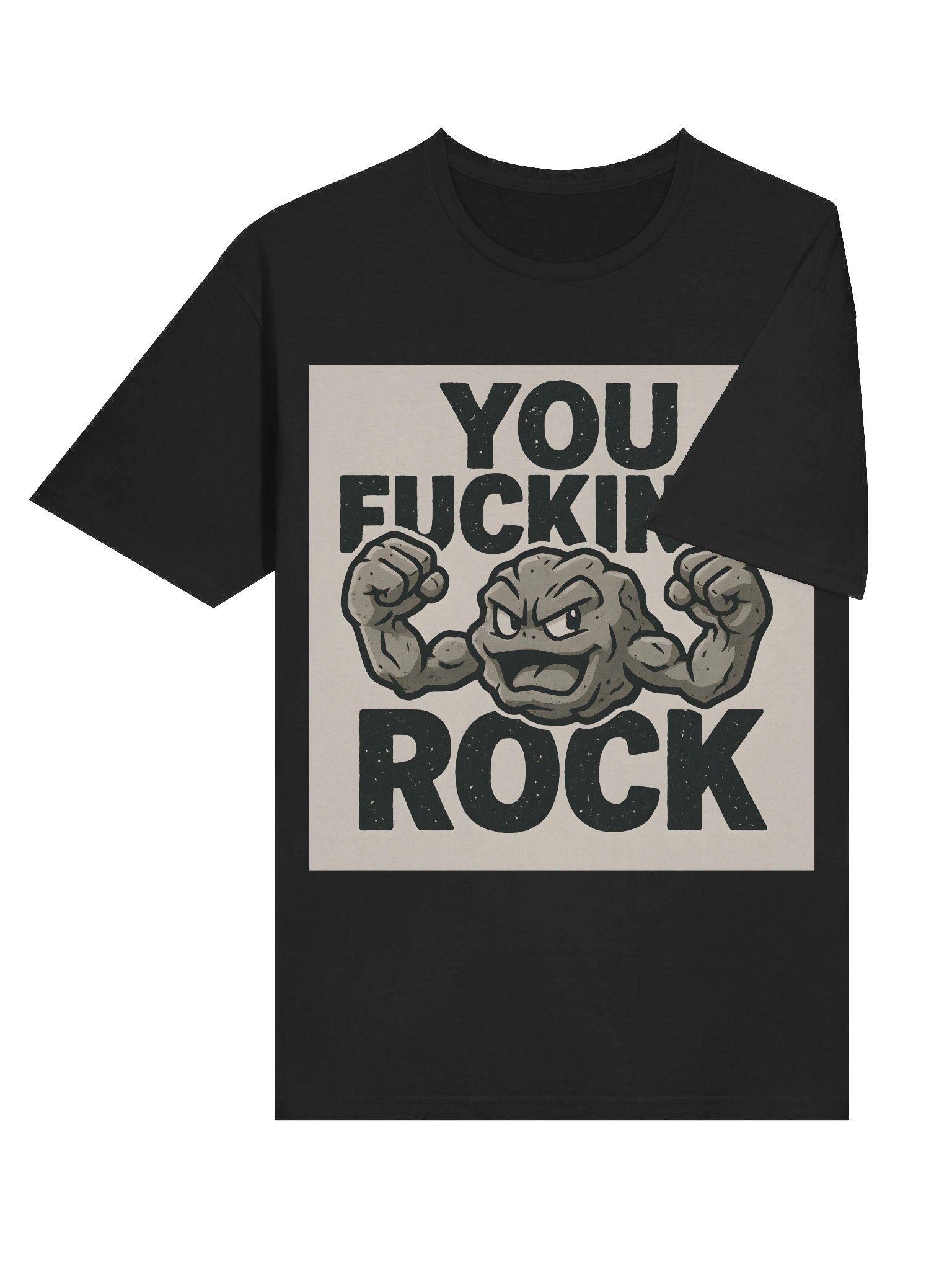 You F***ing Rock Geodude T-Shirt – Bold Pokémon Parody Tee product image (6)