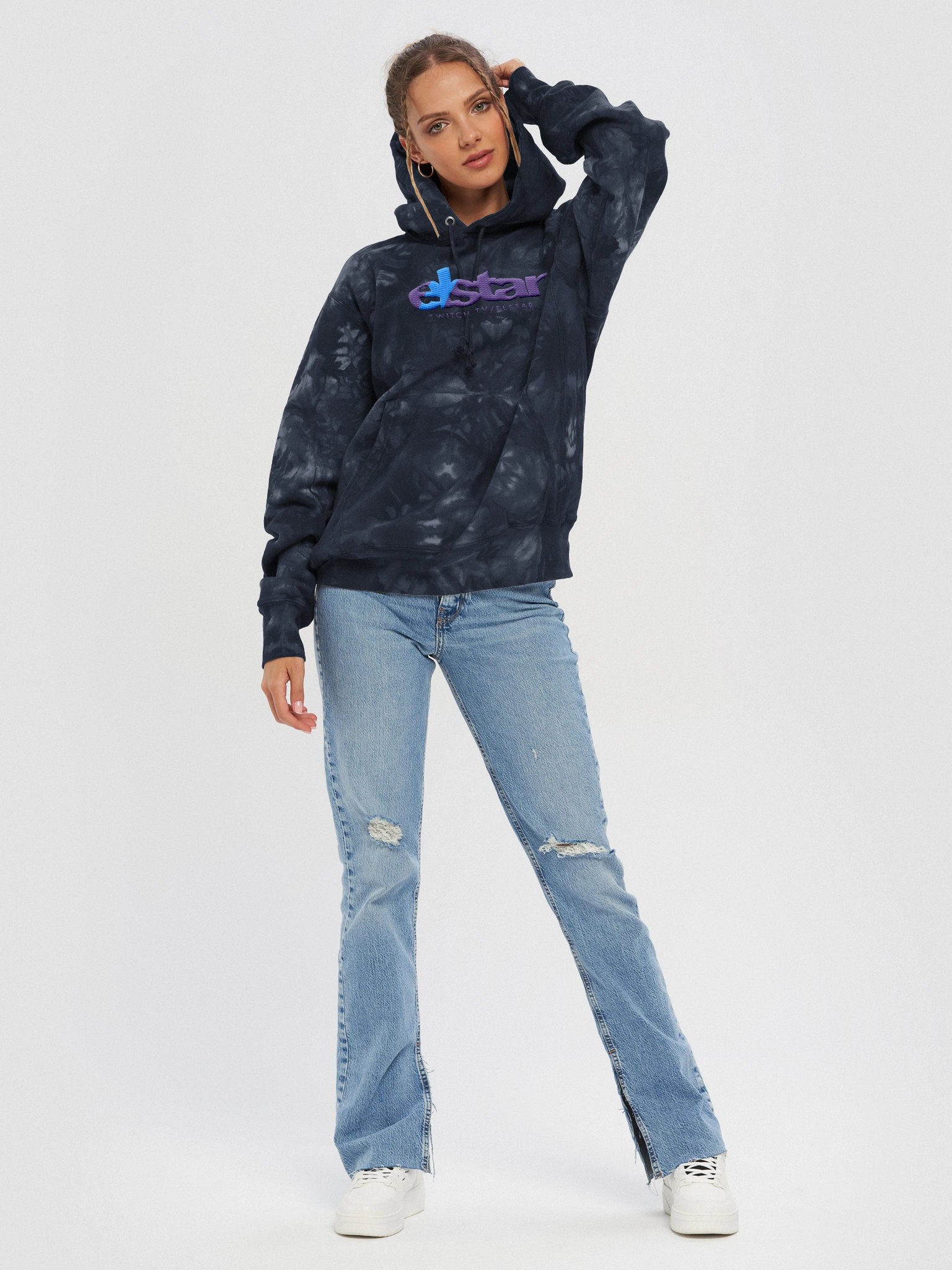 elStar Block Unisex Champion hoodie product image (6)