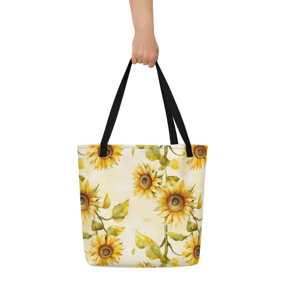 Sunflower Serenade Large Tote Bag product image (7)