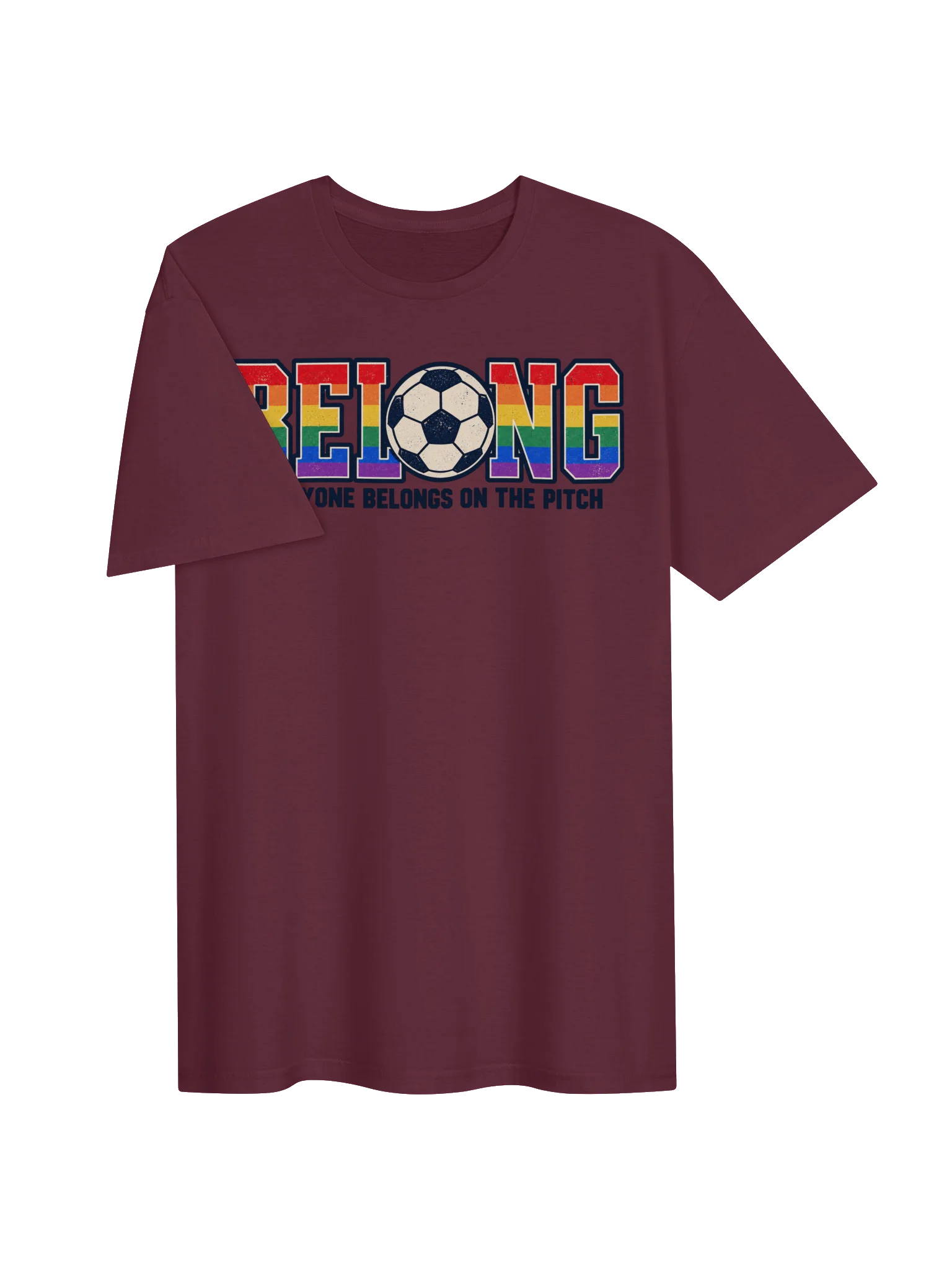 Belong Rainbow Soccer Pride Tee product image (3)