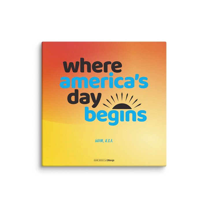 Where America's Day Begin Canvas Wall Decor product image (1)