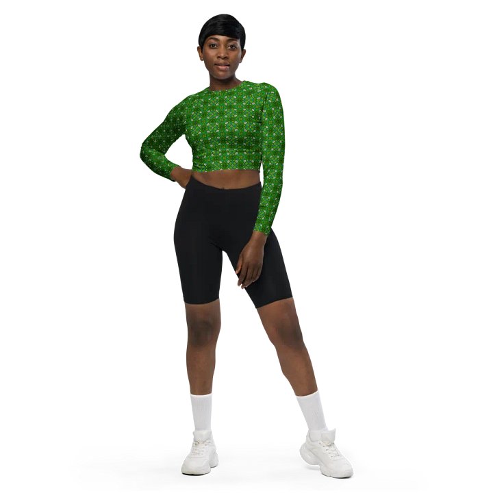 Symmetry Blooms Recycled Crop Top product image (1)