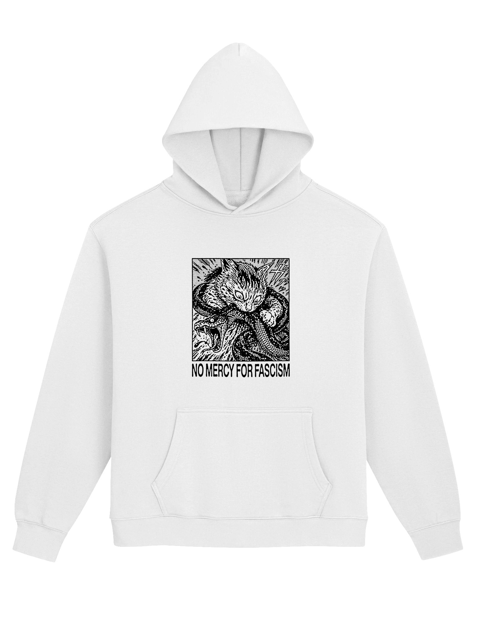 NO MERCY - Hoodie. white vers. product image (25)