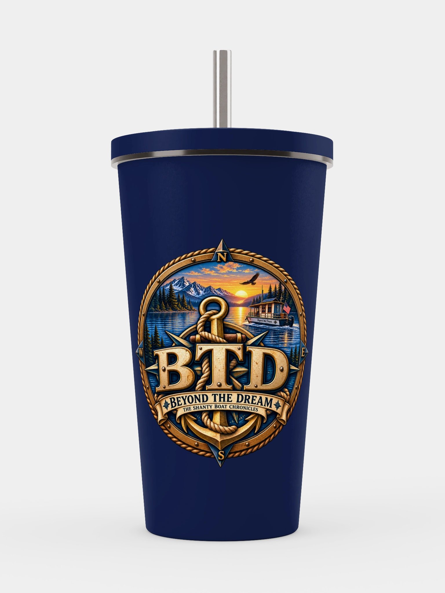 Beyond the Dream BTD Insulated Tumbler – Navy product image (1)