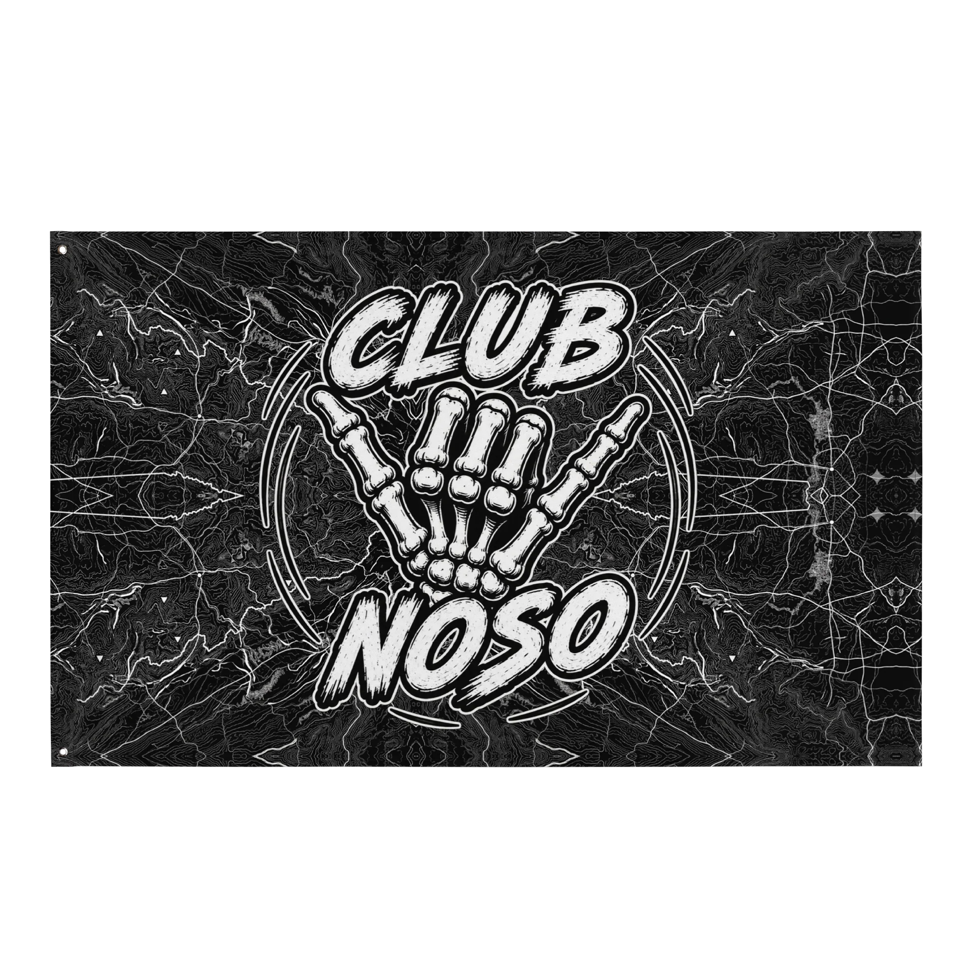 Club Noso Shaka Hand Topographic Flag product image (1)