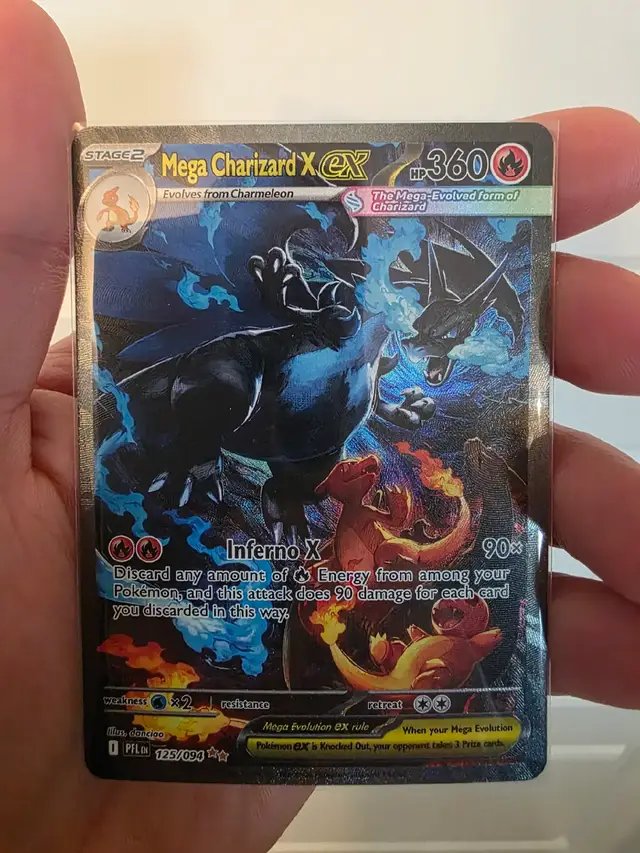 Easily the best hit from any TCG pack I've ever opened. Wifey was definitely good luck! For those asking... it is currently sleeved and we are going to send it in for grading soon. #phantasmalflames #pokemon #charizard #pokemoncards #pokemontcg 