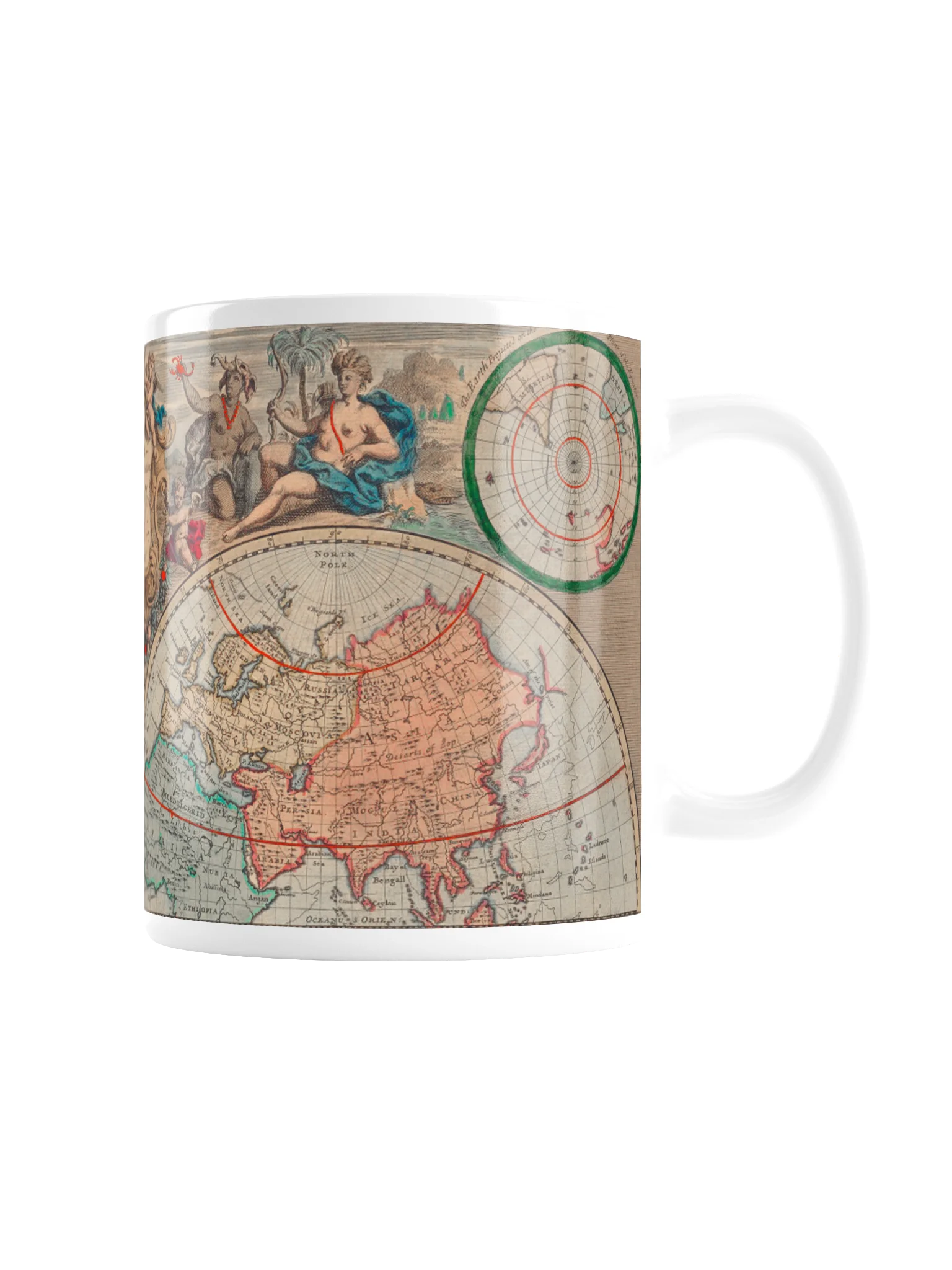 An Antique World Map Mug product image (3)