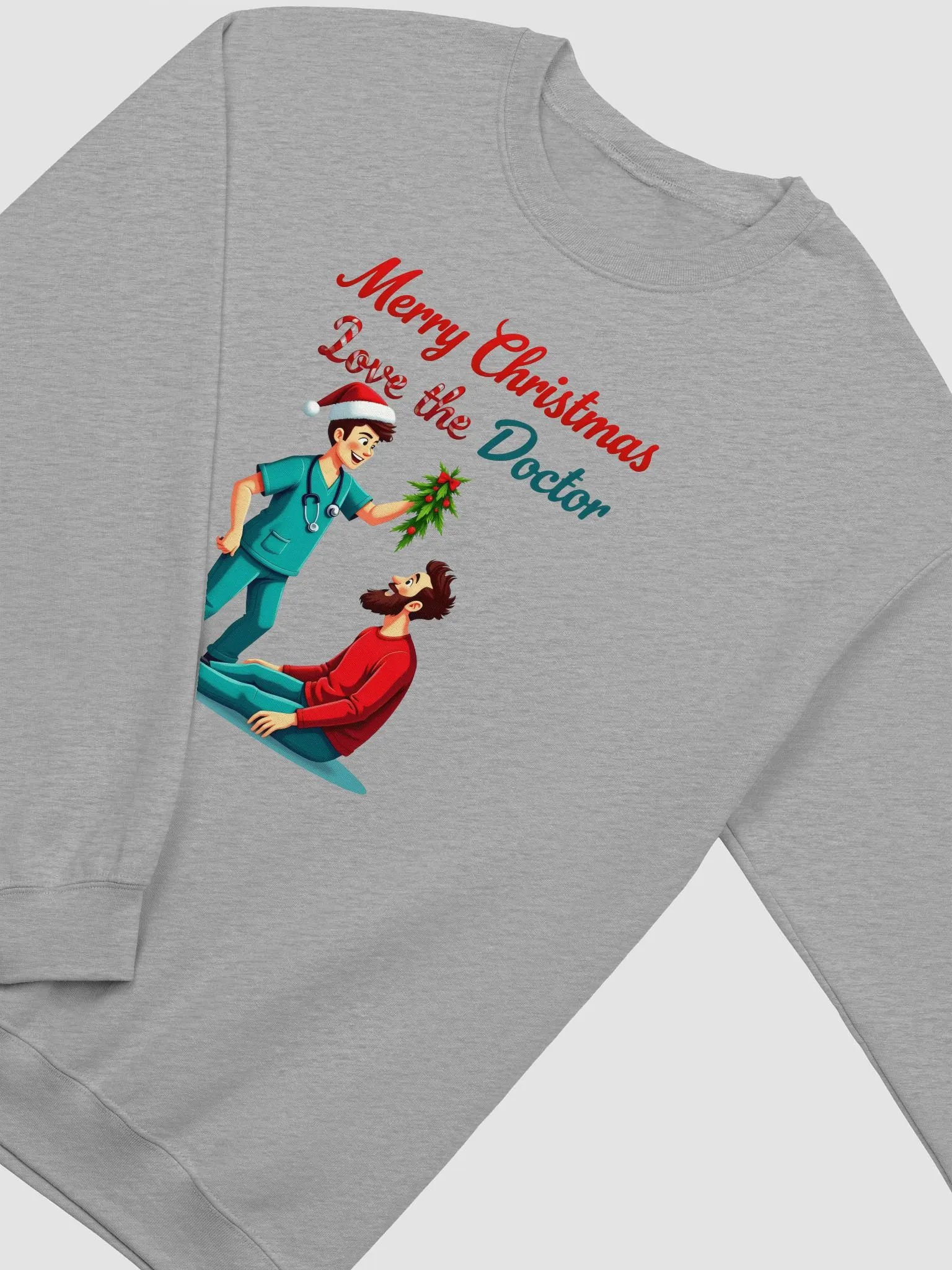 Merry Christmas Love the Doctor Crewneck Sweatshirt product image (17)