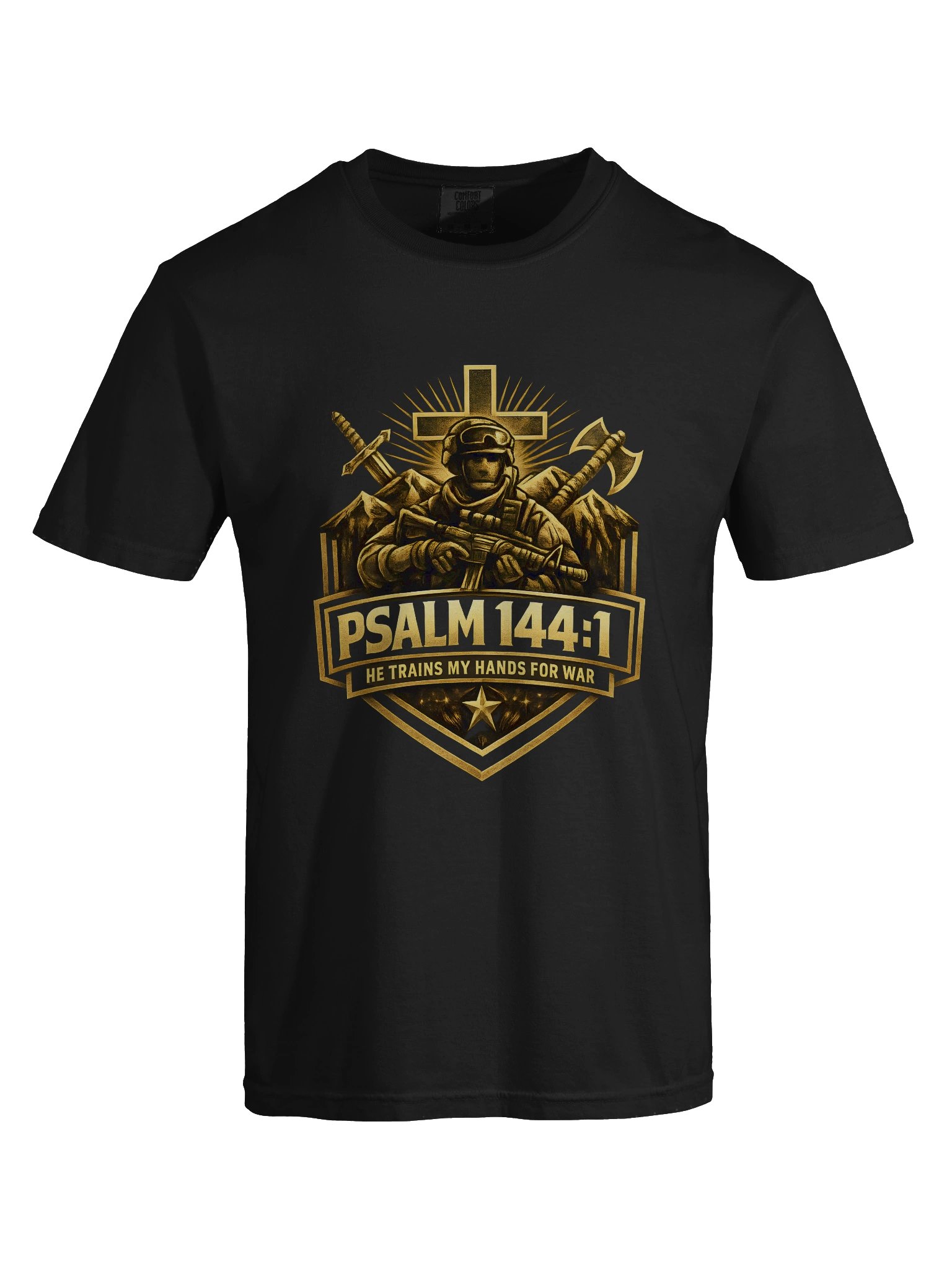 Psalm 144:1 Tactical Shield Tee product image (19)
