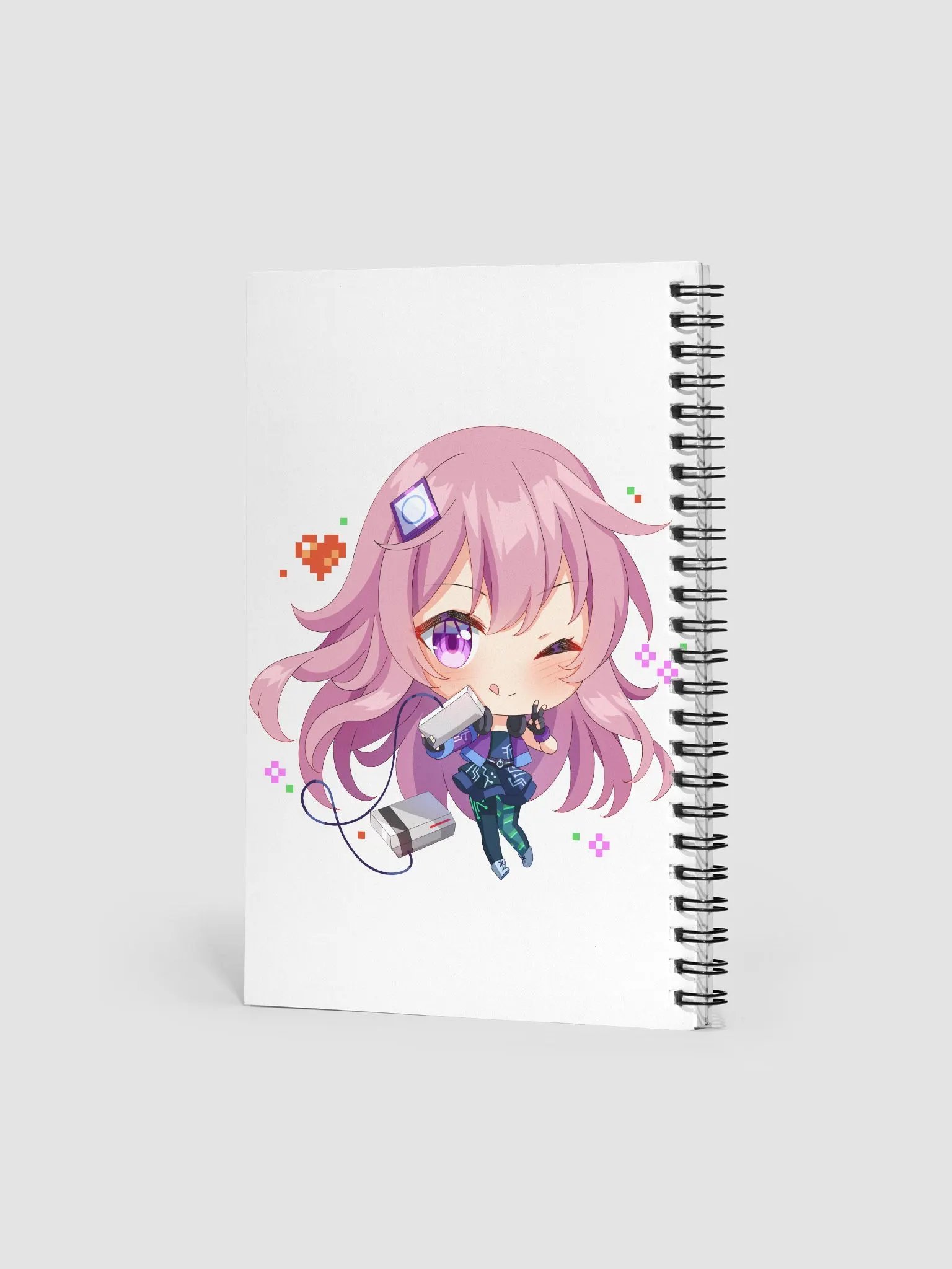 Akheera Notebook (With Retro Chibi on back) product image (2)